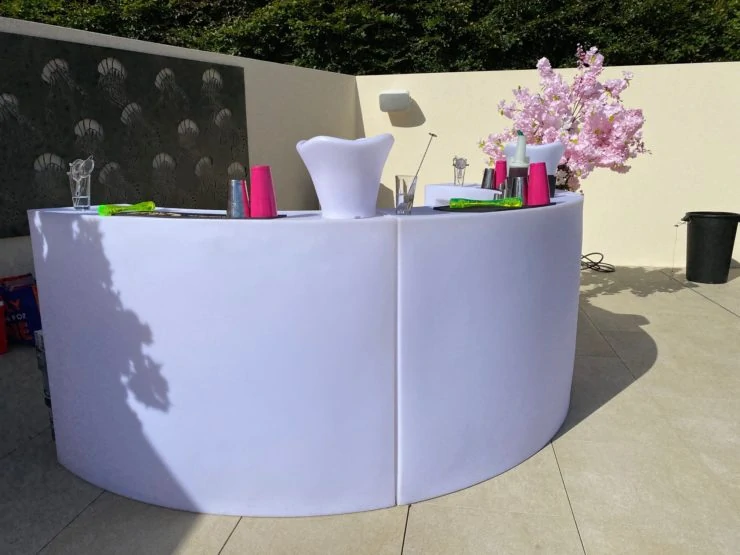 Circular LED Mobile Bar For Hire